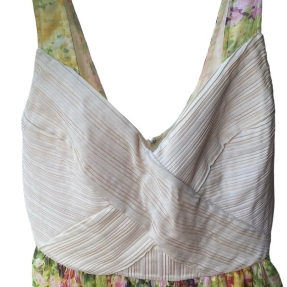 Mcginn Collection Yellow Floral Dress I Size: 4 - Picture 3 of 13